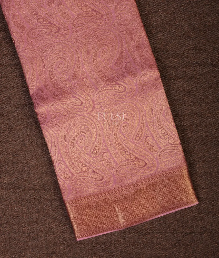 Dark Pink Mysore Crepe Silk Saree T692051-image