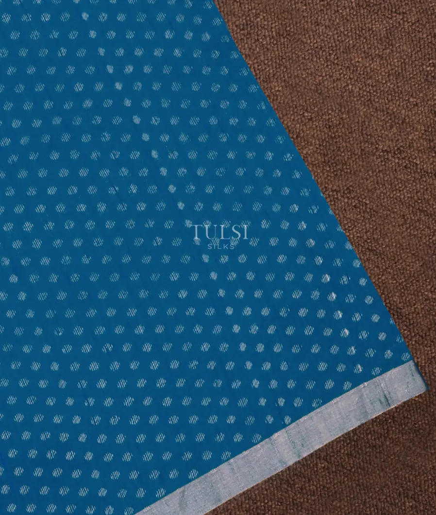 Blue Woven Raw Silk Saree T708181-image