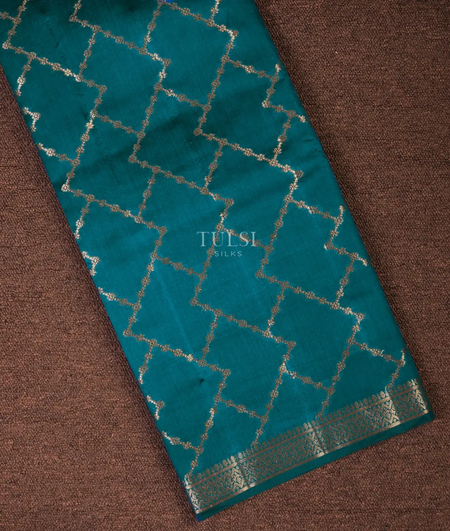 Blue Chaniya Silk Saree T706372-image