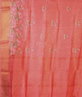 peach-linen-embroidery-saree-t707150-t707150-d