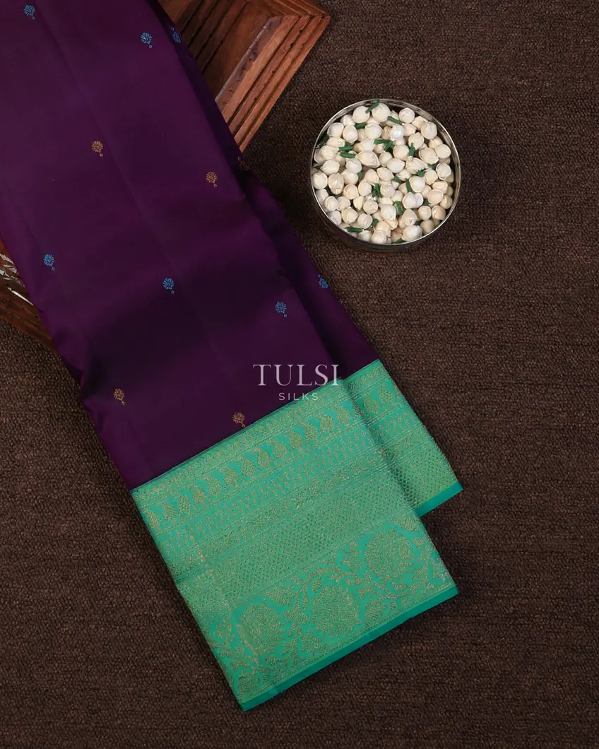 Purple Kanjivaram Silk Saree T692855-image