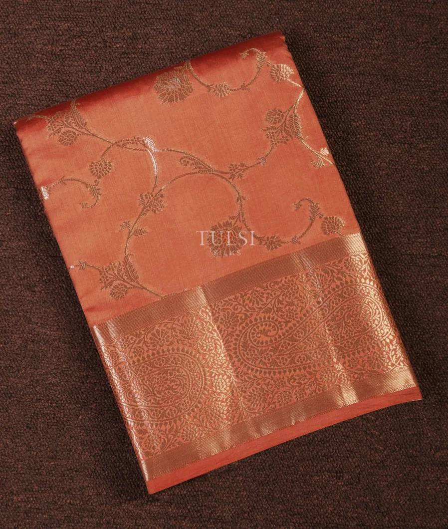 Peach Chaniya Silk Saree T705154-image