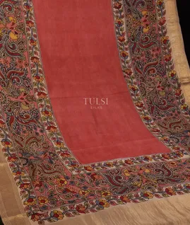 salmon-pink-kanjivaram-kalamkari-handpainted-saree-t679397-t679397-b