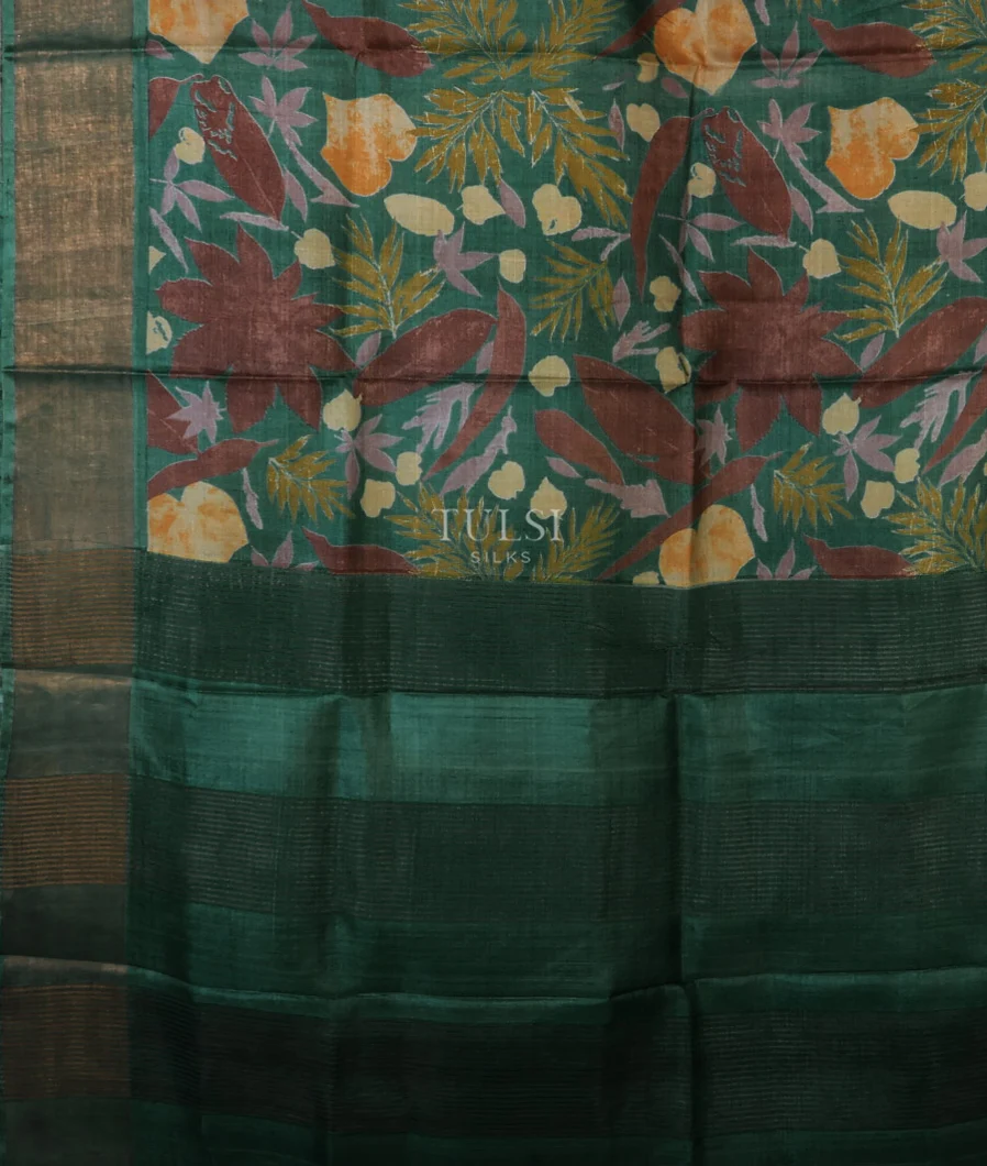 greenish-blue-tussar-printed-saree-t707015-t707015-d