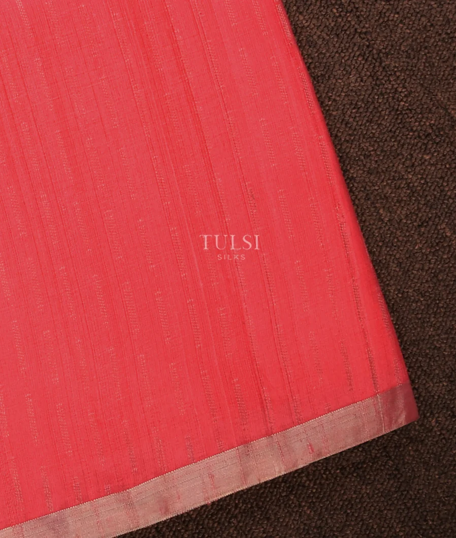 Pink Woven Raw Silk Saree T708166-image