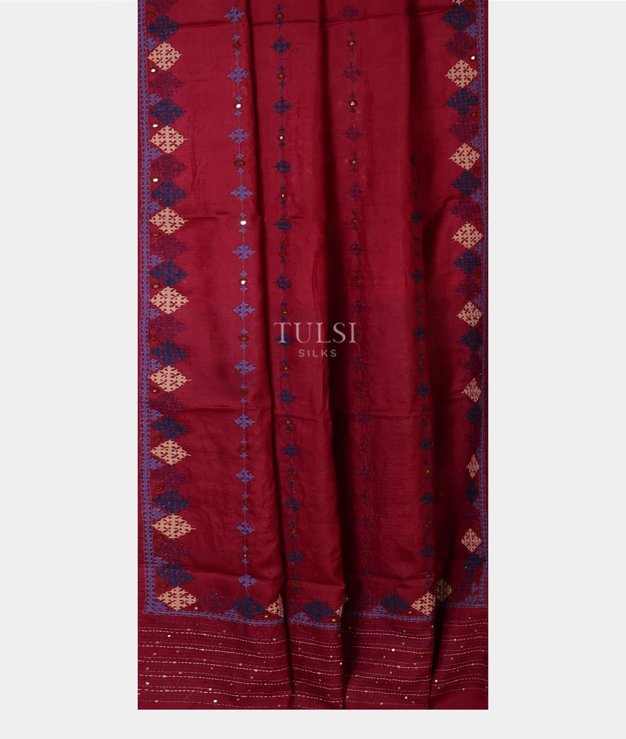 red-tussar-embroidery-saree-t708342-t708342-b