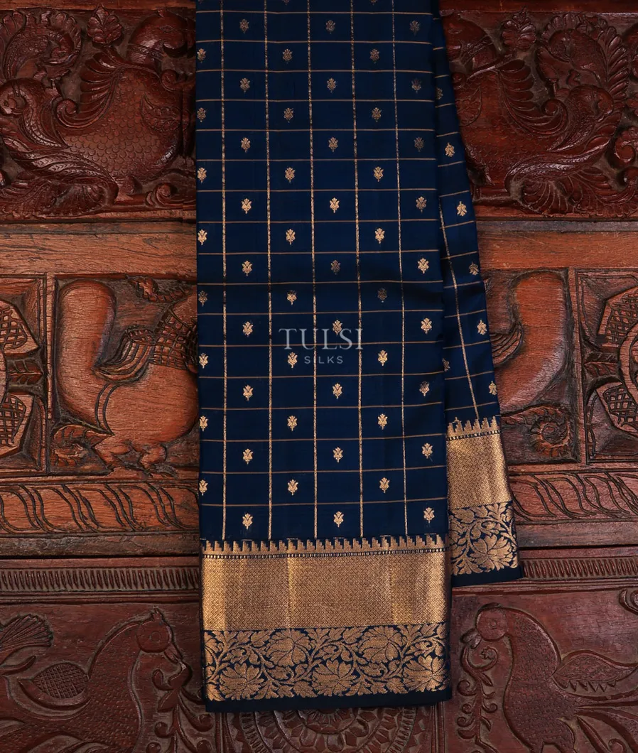 Blue Soft Silk Saree T693443-image