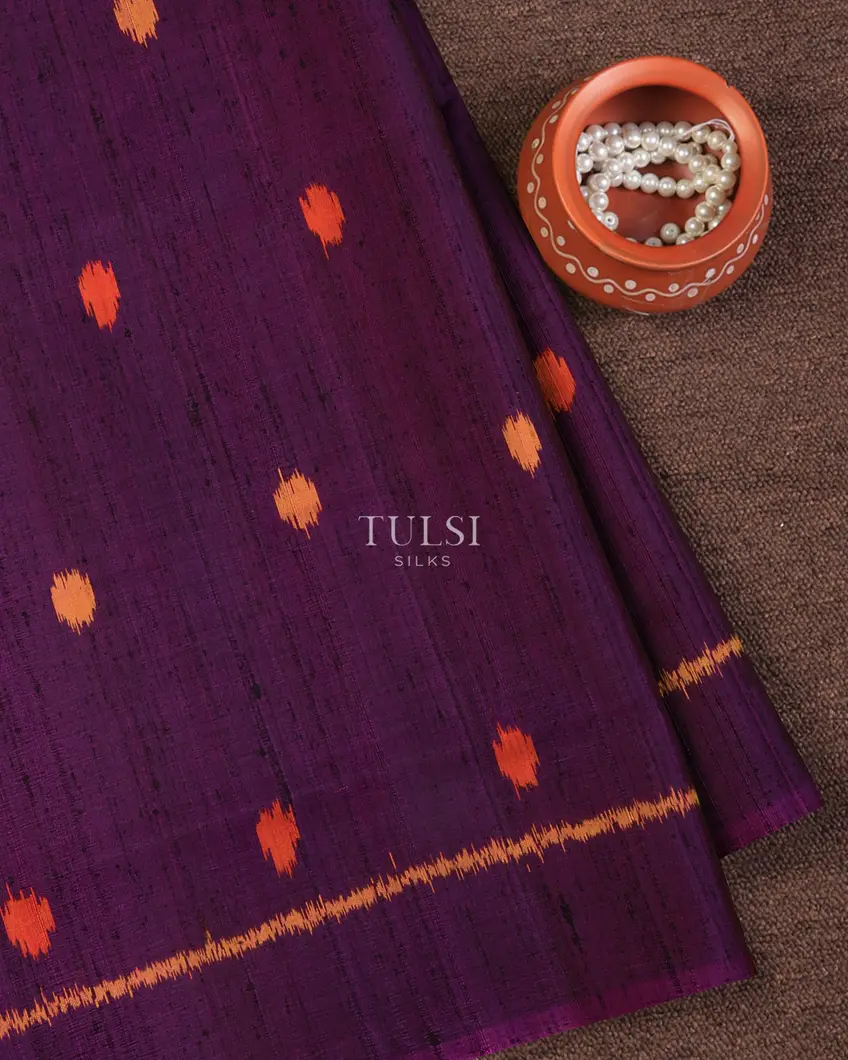 Purple Patola Silk Saree T707858-image