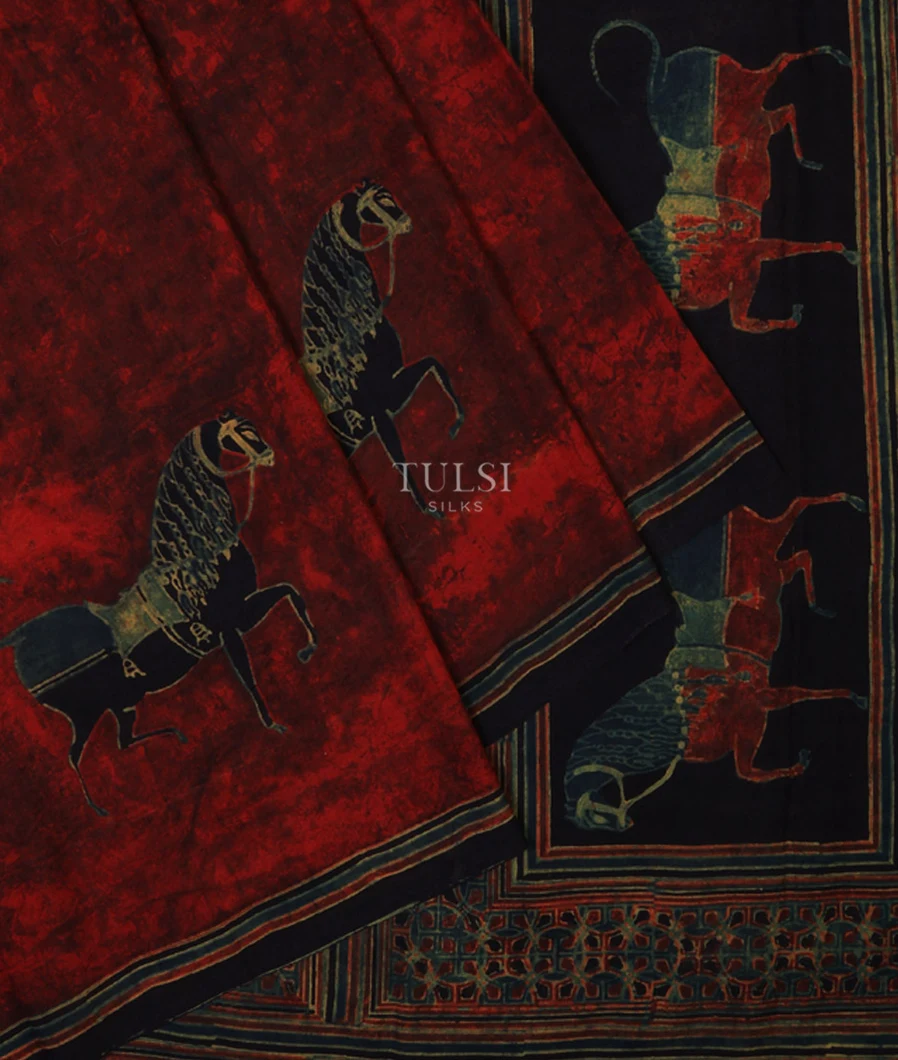 multicolour-ajrakh-silk-saree-t665765-t665765-b