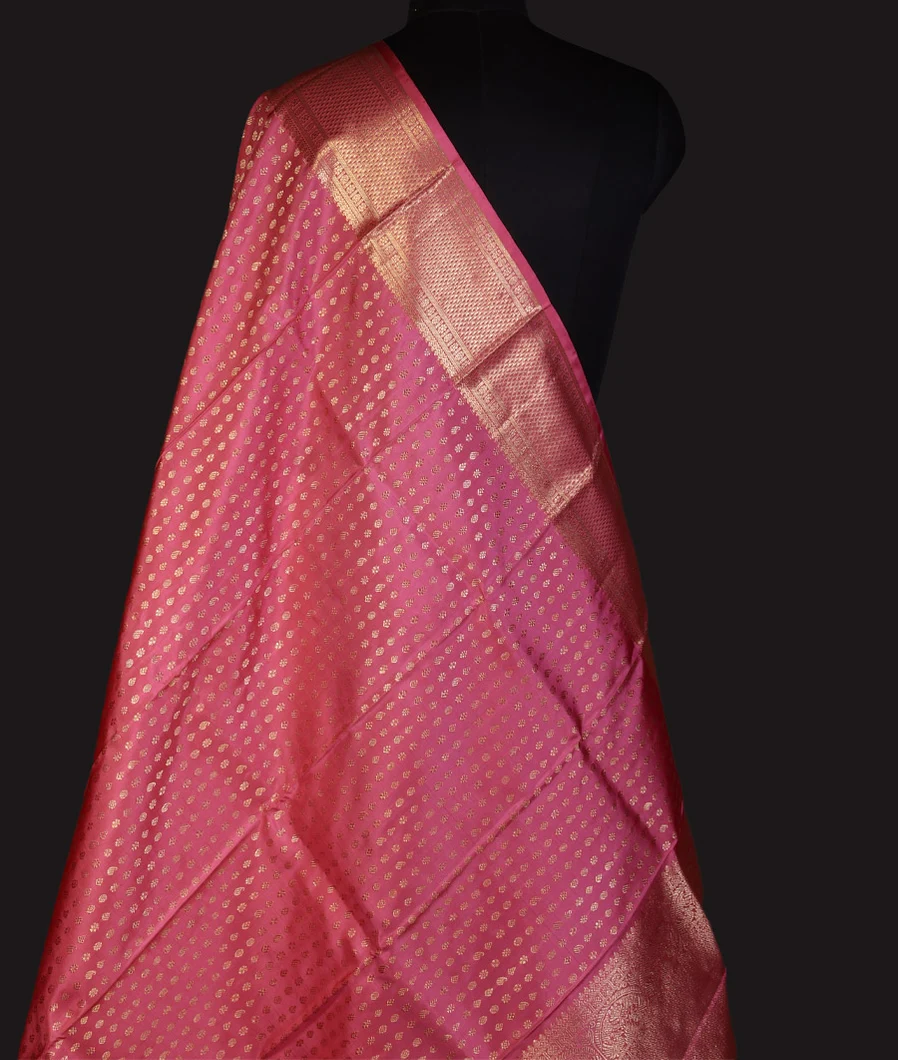 Pink Kanjivaram Silk Dupatta T661119-1-image
