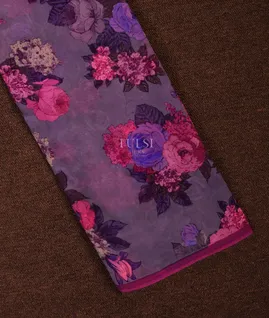 Purple Georgette Silk Saree T689889-image