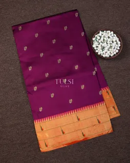 Purple Paithani Silk Saree T712758-image