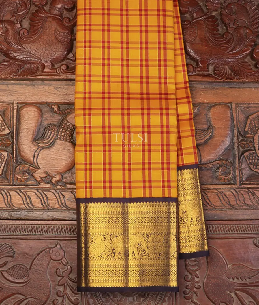 Yellow Kanjivaram Silk Saree T712576-image