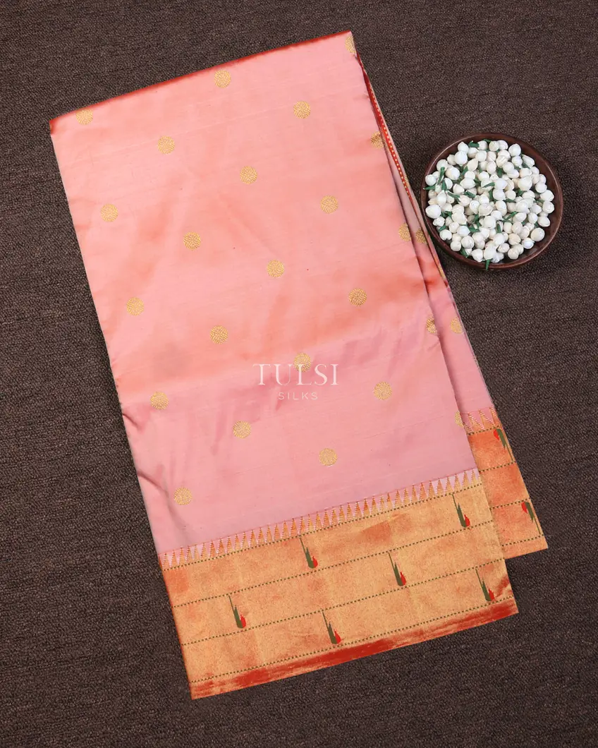 Pink Paithani Silk Saree T712762-image