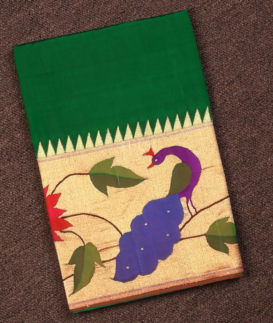 Green Paithani Silk Blouse T712755-image