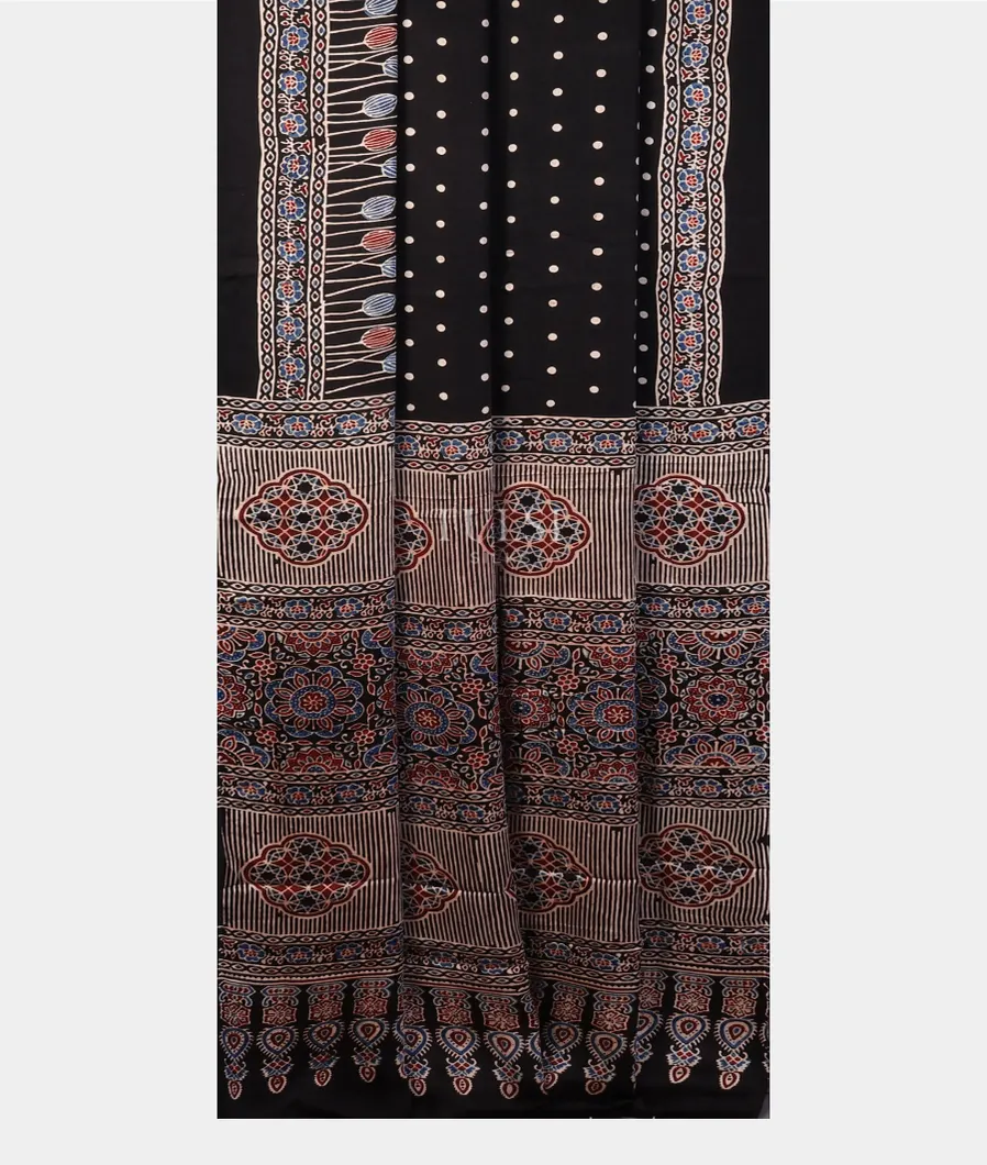 black-ajrakh-printed-modal-silk-saree-t712823-t712823-b