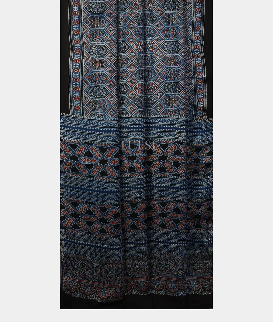 multicolour-ajrakh-printed-modal-silk-saree-t691723-t691723-b