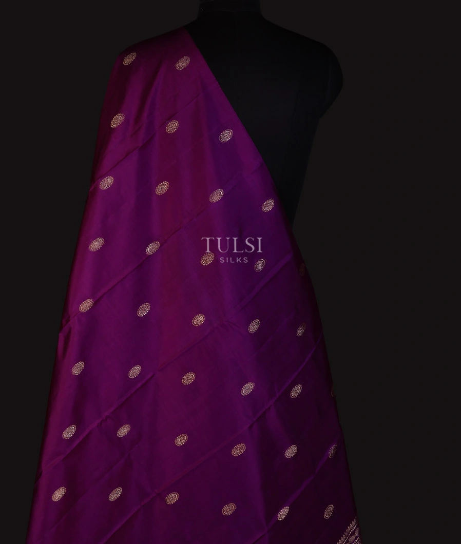 Purple Kanjivaram Silk Dupatta T687442-image
