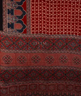 red-ajrakh-printed-modal-silk-saree-t712833-t712833-d