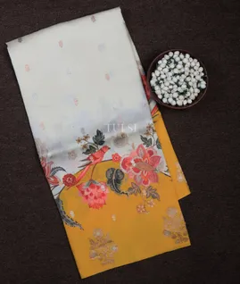Off-White Banaras Silk Saree  T713202-image