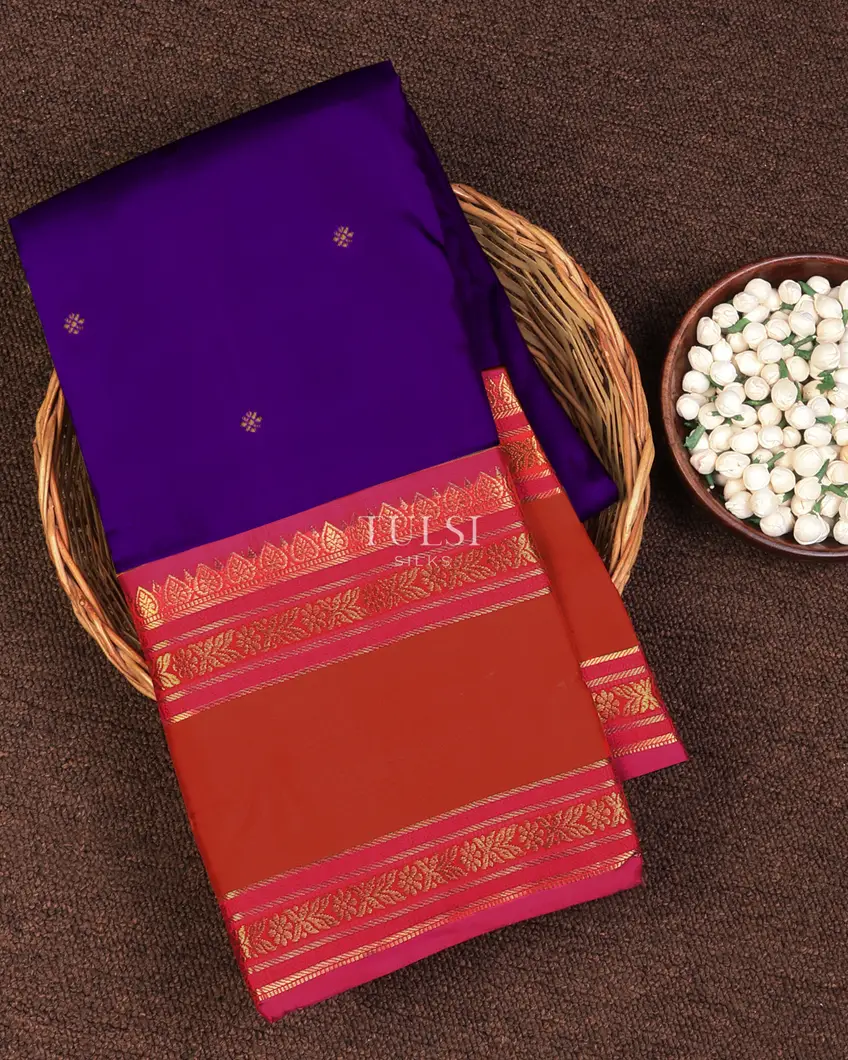 Royal Blue Kanjivaram Silk Saree T714467-image