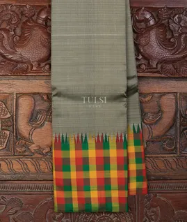 Grey Kanjivaram Silk Saree T714150-image