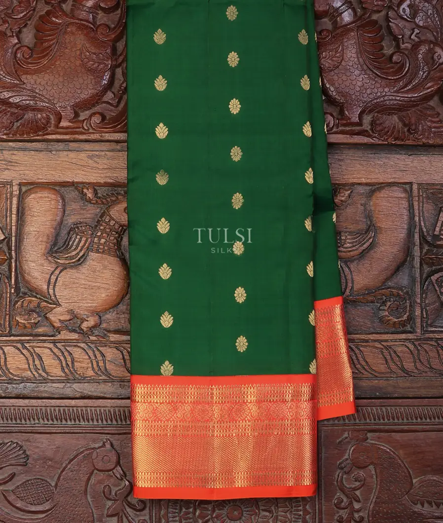 Bottle Green Soft Silk Saree T714121-image