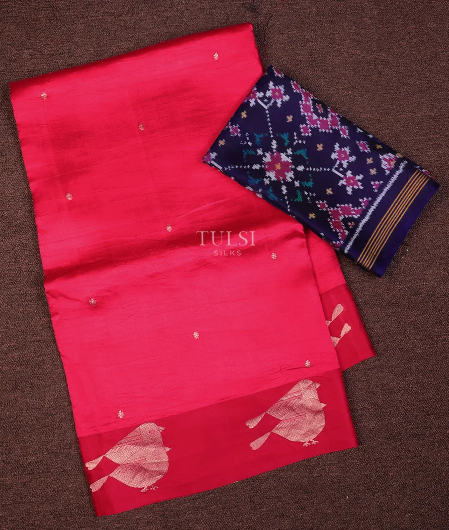 Bottle Green Banaras Silk Saree T714685-image