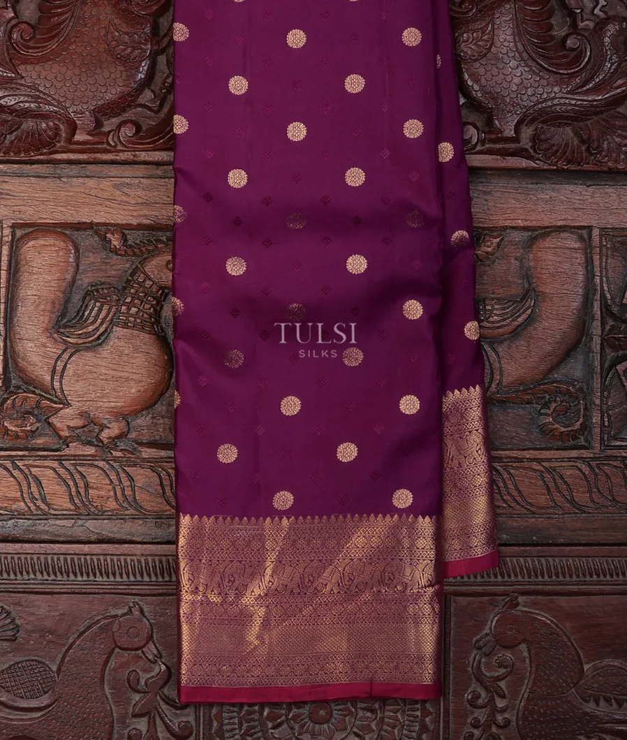Purple Soft Silk Saree T710145-image