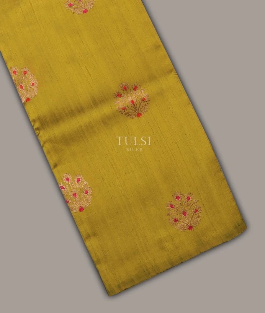 Light Green Banaras Tussar Saree T710720-image