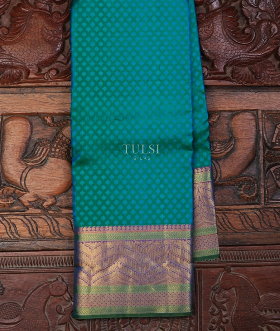 Greenish Blue Soft Silk Saree T710088-image