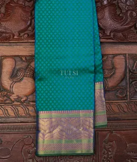 Greenish Blue Soft Silk Saree T710088-image