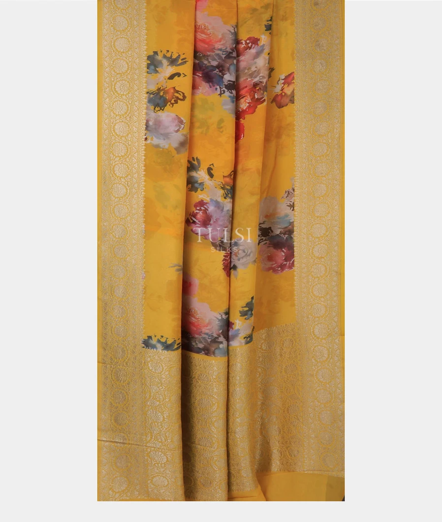 yellow-printed-banaras-georgette-saree-t713686-t713686-b