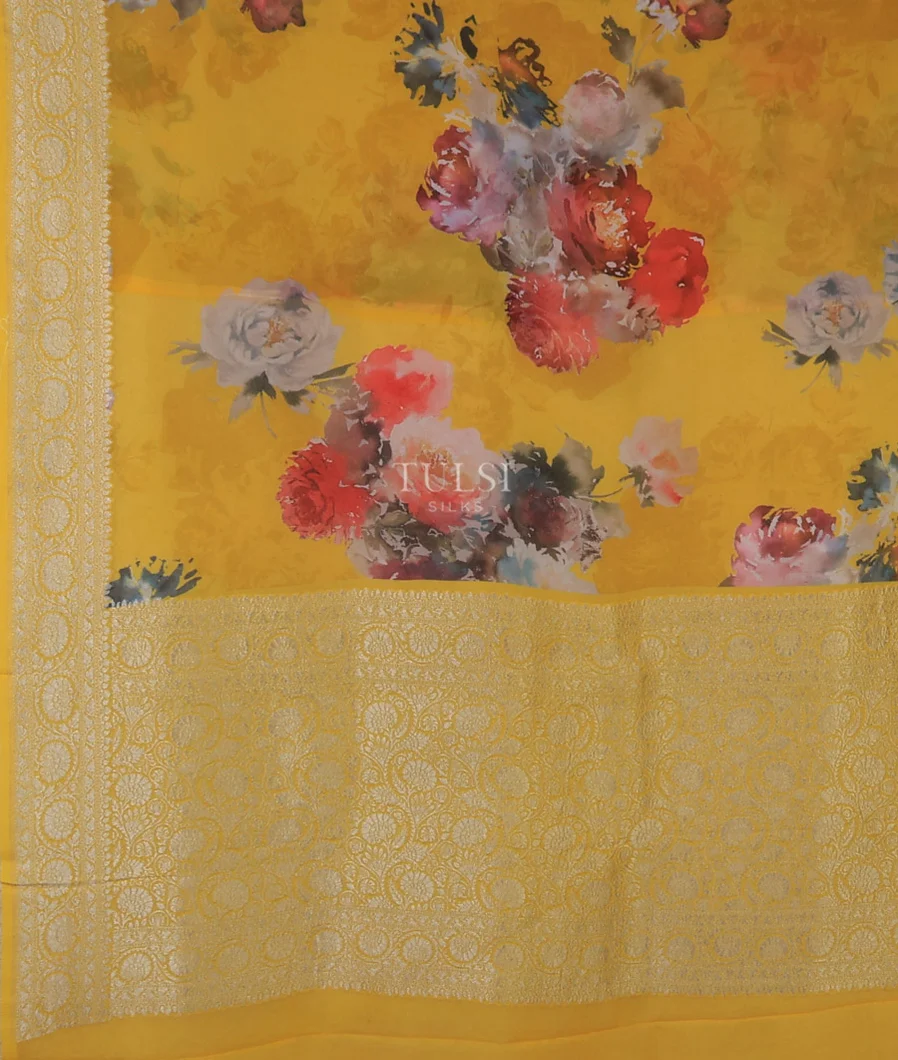 yellow-printed-banaras-georgette-saree-t713686-t713686-d