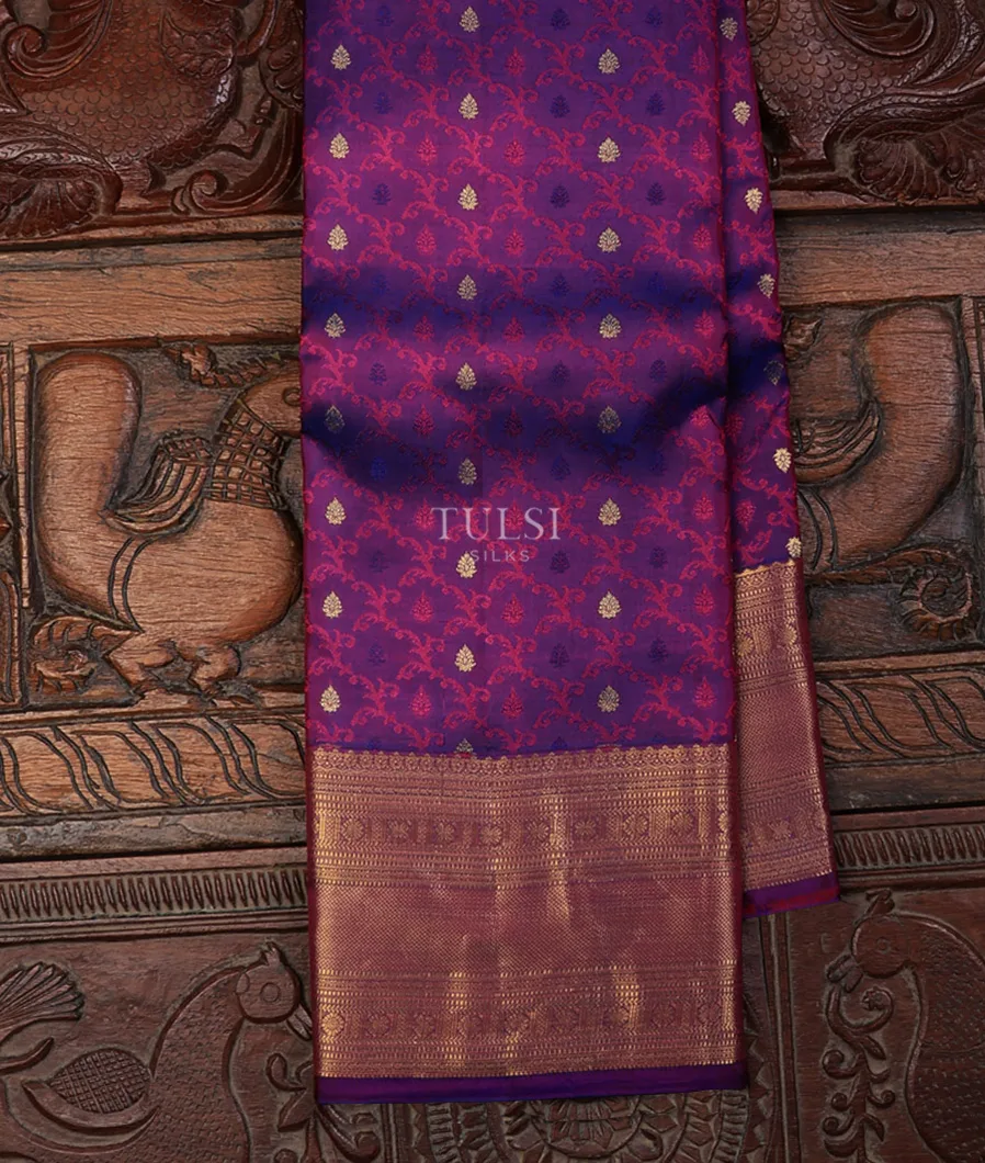 Purple Soft Silk Saree T661289-1-image