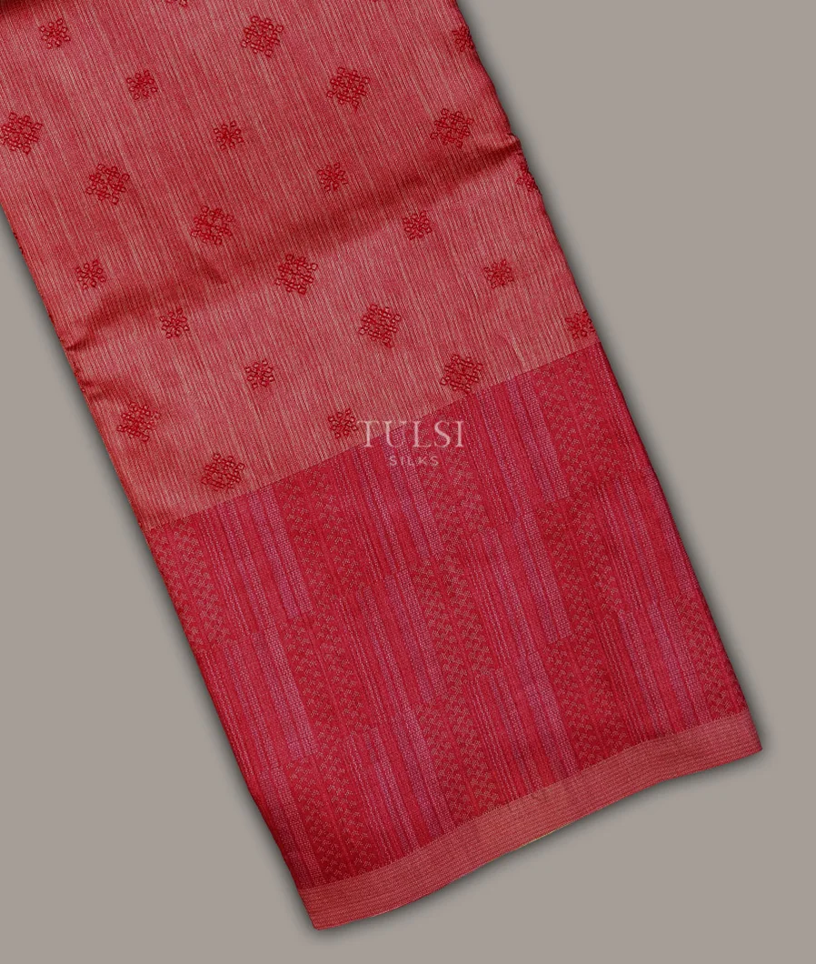 Pink Soft Tussar Printed Saree T713469-image