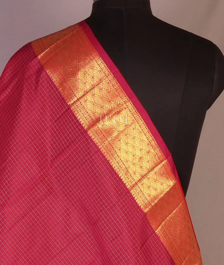Pink Kanjivaram Silk Dupatta T714228-image