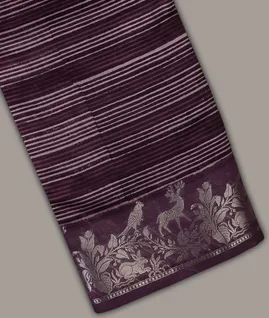 Purple Chanderi Cotton Saree  T704725-image