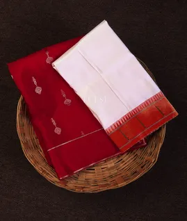 Reddish Pink Mysore Silk Saree T702670-image