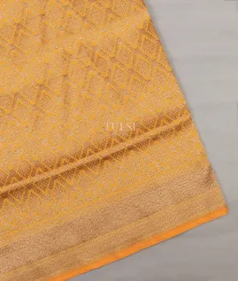 Yellow Banaras Silk Saree T708100-image