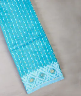 Blue Dhakai Cotton Saree T707196-image