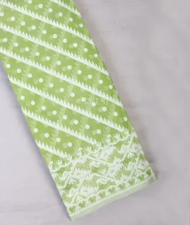 Green Dhakai Cotton Saree T707270-image