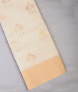 Off-White Silk Cotton Saree T715219-image