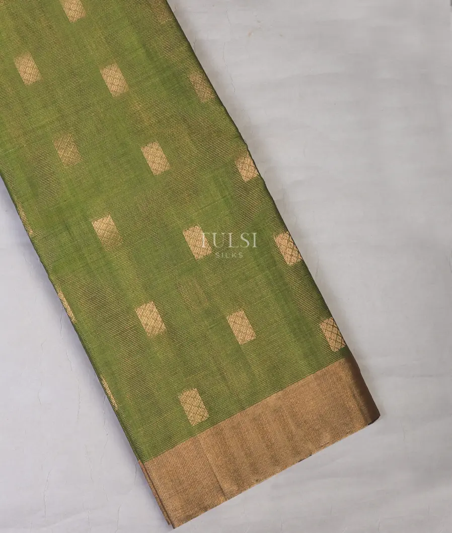 Green Silk Cotton Saree T715212-image