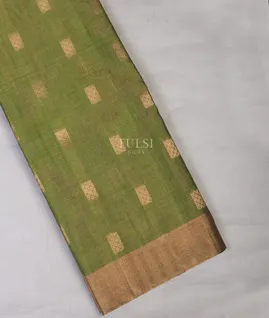 Green Silk Cotton Saree T715212-image