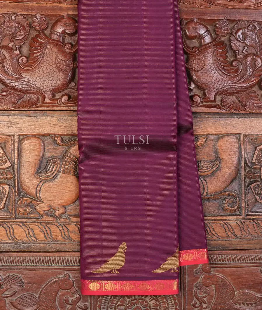 Purple Kanjivaram Silk Saree T715936-image