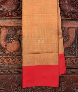Beige Soft Silk Saree T648560-image