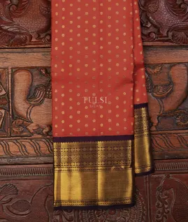 Rust Kanjivaram Silk Saree T715810-image