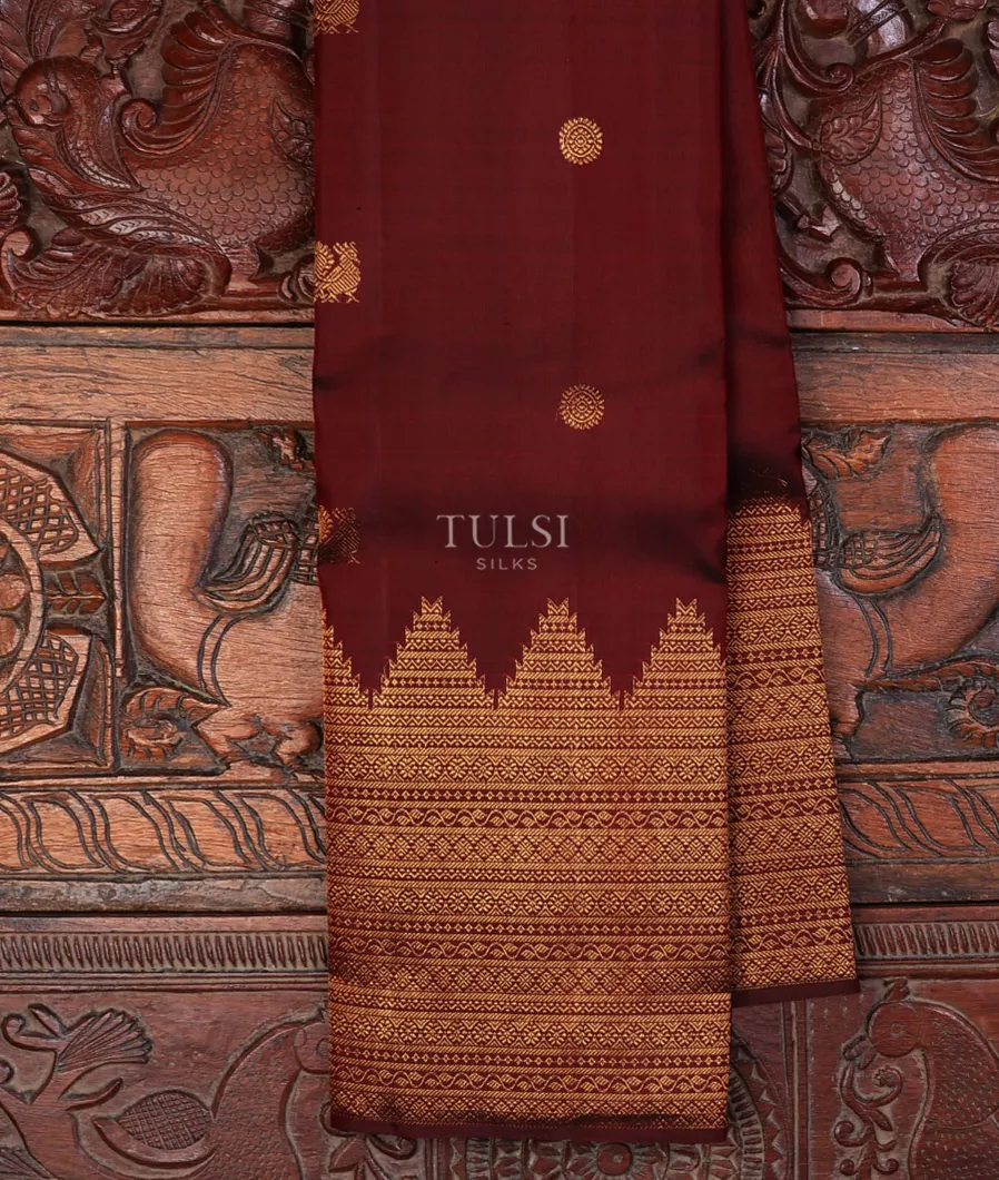 Maroon Kanjivaram Silk Saree T715937-image