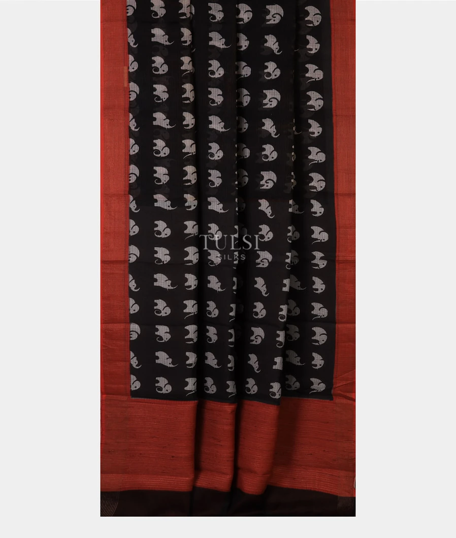 black-soft-printed-cotton-saree-t707543-t707543-b